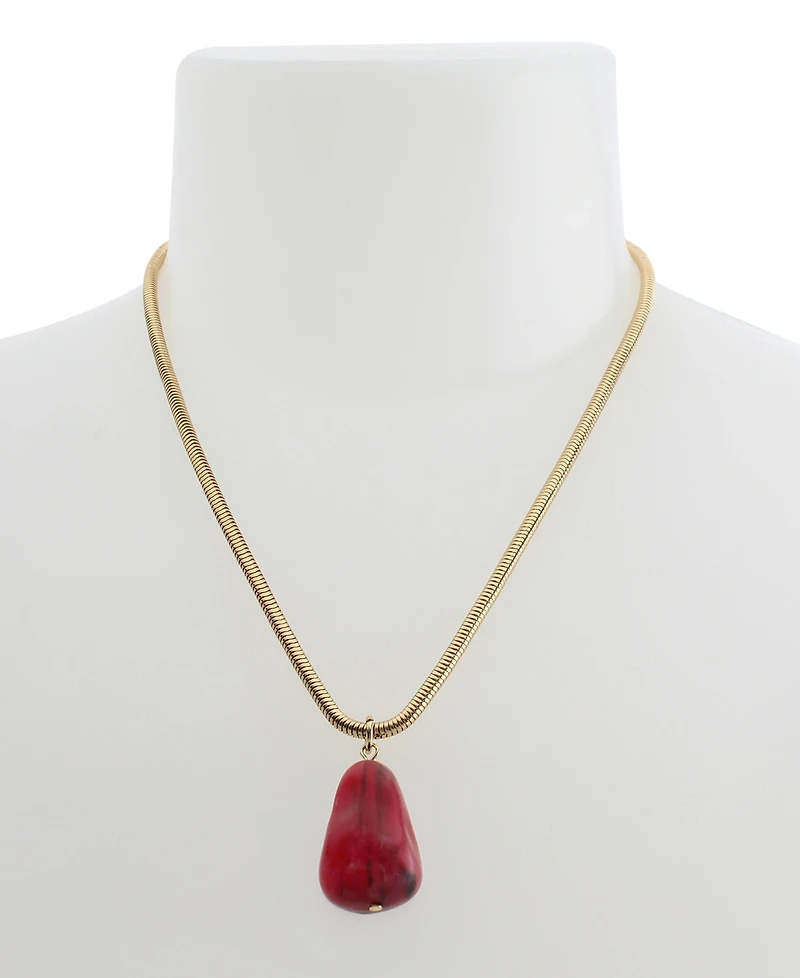 Robert Lee Morris Soho Jasper Stone pendant Necklace
