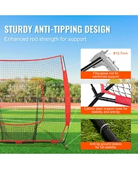 Vevor 7x7 ft Baseball Softball Practice Net Hitting Batting Training Carry Bag