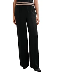 Reiss Women's Sonnie Wide-Leg Elasticated-Waistband pants