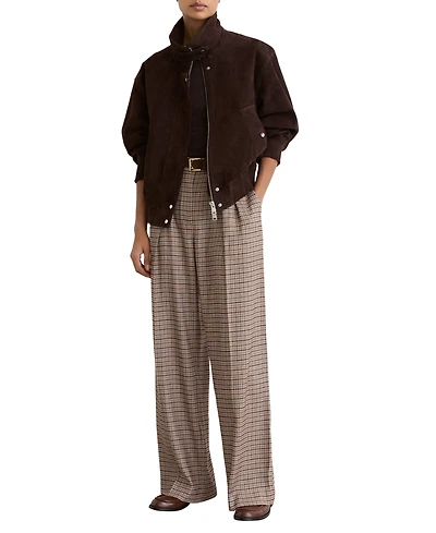 Reiss Women's River Wide-Leg Pleated Trousers
