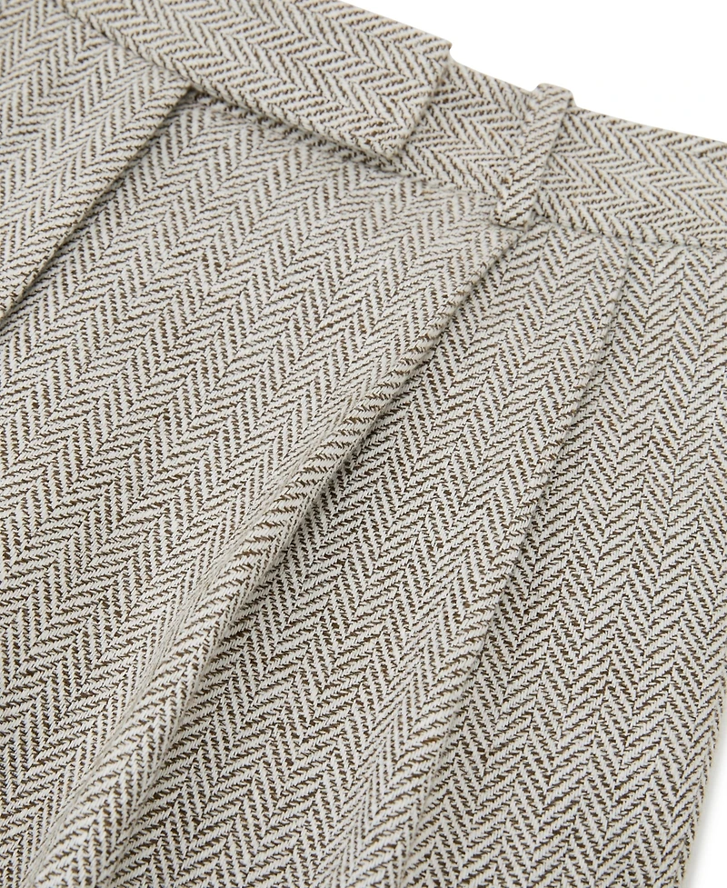Reiss Petite Ezra Herringbone Straight-Leg Suit Pants