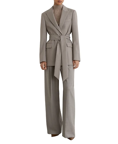Reiss Women's Briony Wool-Blend Single-Breasted Belted Blazer