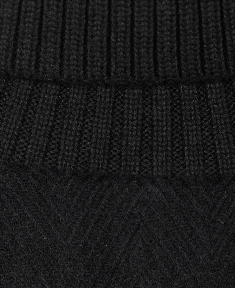 Lauren Ralph Woven Knit Collar Ruana