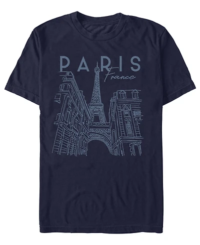Fifth Sun Men's Paris City Sketchy T-Shirt