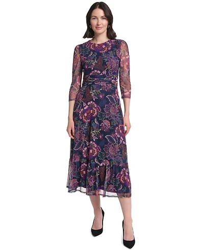 Jessica Howard Women's Crew Neck Dress