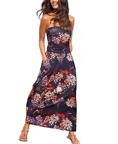 Lascana Women's Bandeau Maxi Dress