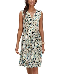 Lascana Women's Button Up Tiered Dress