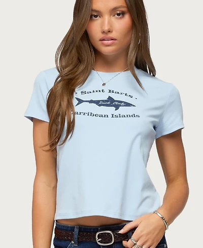 Edikted Women's Surf Club T Shirt