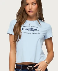 Edikted Women's Surf Club T Shirt
