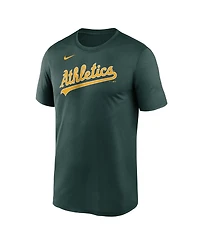 Nike Men's Green Athletics Legend Fuse Wordmark T-Shirt