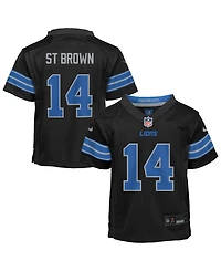 Nike Toddler Amon-Ra St. Brown Black Detroit Lions Alternate Game Jersey