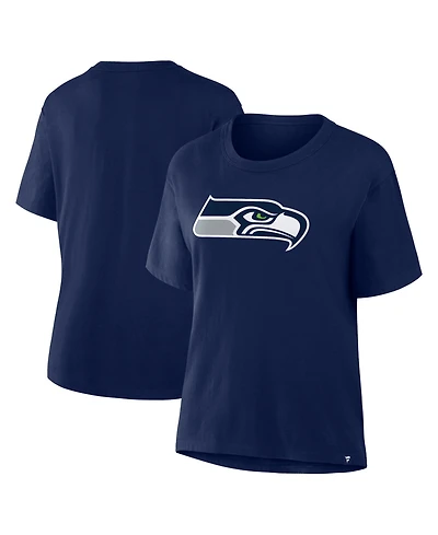 Fanatics Women's College Navy Seattle Seahawks Essential Legacy T-Shirt