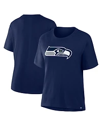Fanatics Women's College Navy Seattle Seahawks Essential Legacy T-Shirt