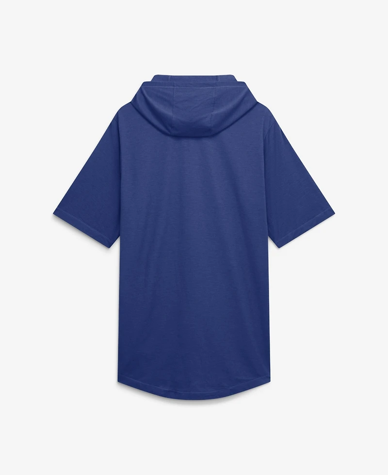 Nike Men's Royal Texas Rangers Arched Wordmark Tri-Blend Hooded T-Shirt