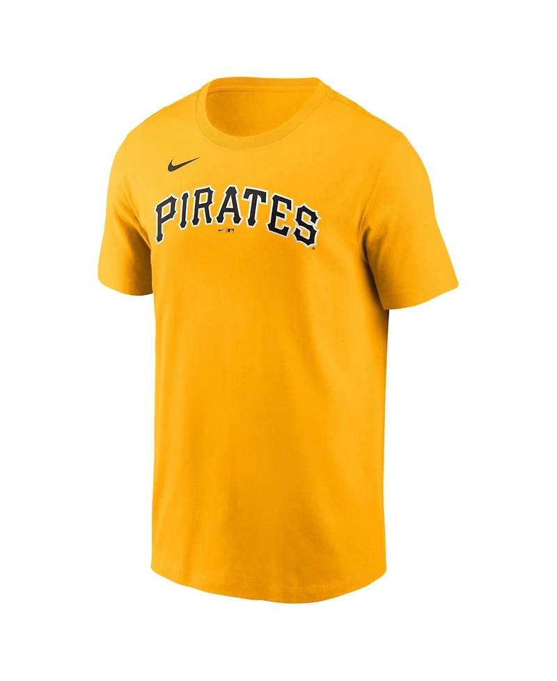 Nike Men's Paul Skenes Gold Pittsburgh Pirates Name & Number T-Shirt
