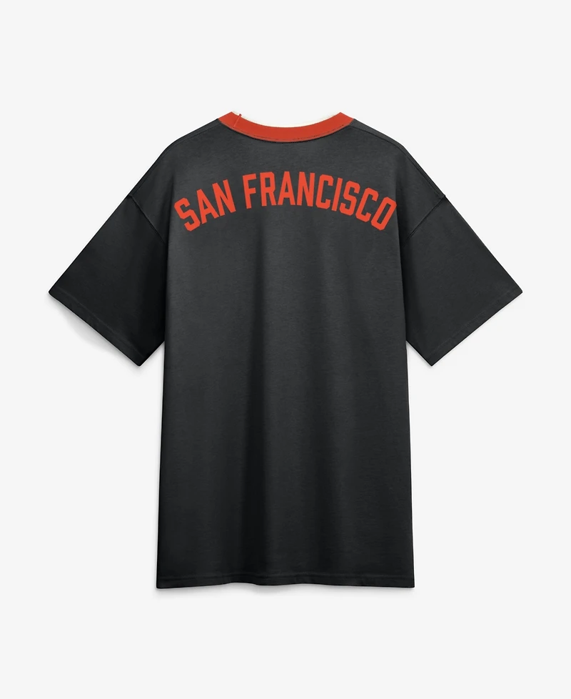 Nike Men's Black San Francisco Giants Cooperstown Collection Ringer T-Shirt