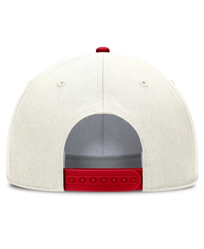 Nike Men's Cream Los Angeles Angels Cooperstown Rise Adjustable Hat