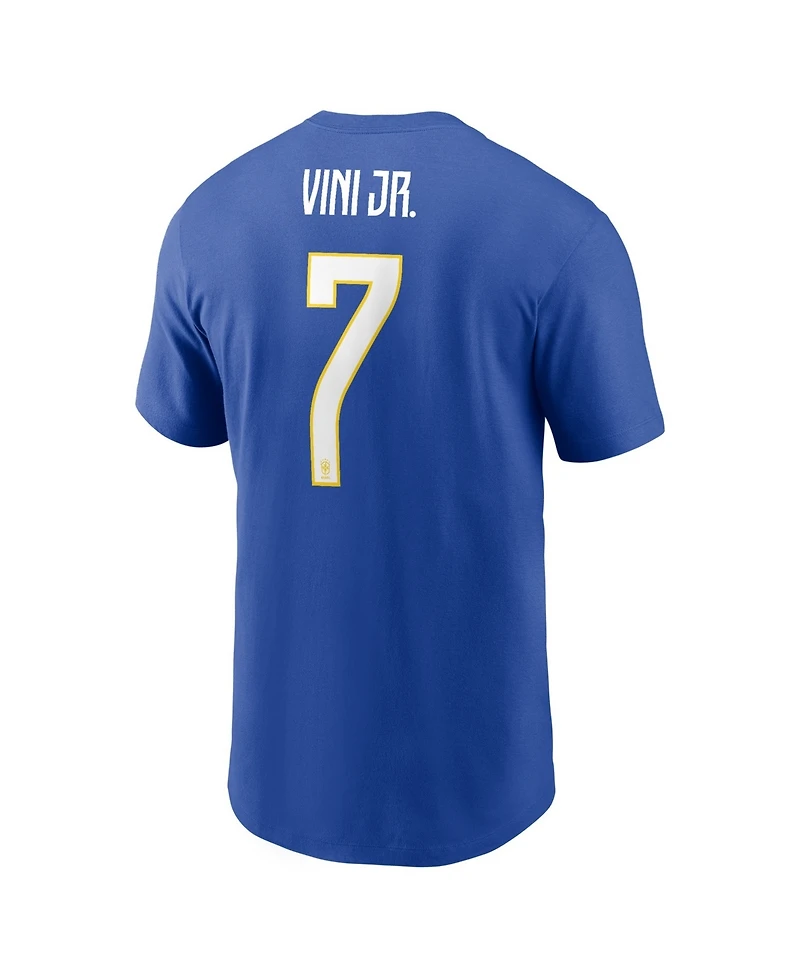 Jordan Men's Vini Jr. Royal Brazil National Team Name & Number T-Shirt