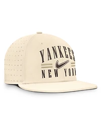 Nike Men's Natural New York Yankees True Dri-fit AeroBill Fitted Hat