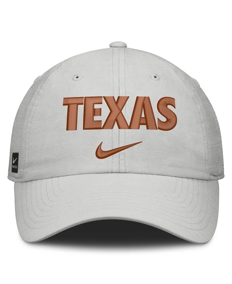 Nike Men's and Women's Gray Texas Longhorns 2026 On-Field Gameday Club Adjustable Hat