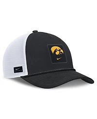 Nike Men's and Women's Black Iowa Hawkeyes 2026 On-Field Gameday Rope Trucker Adjustable Hat