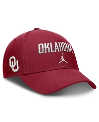 Jordan Men's and Women's Crimson Oklahoma Sooners 2026 On-Field Gameday Rise Adjustable Hat