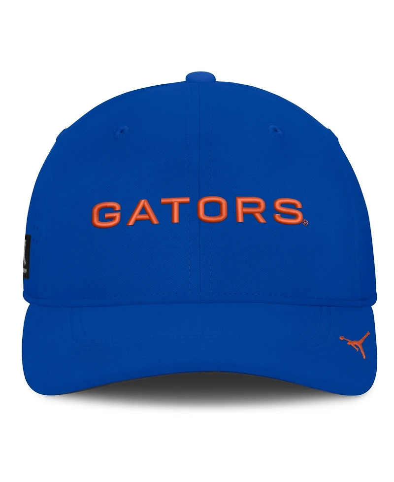 Jordan Men's Royal Florida Gators Gameday Aerobill Swooshflex Dri-fit Hat