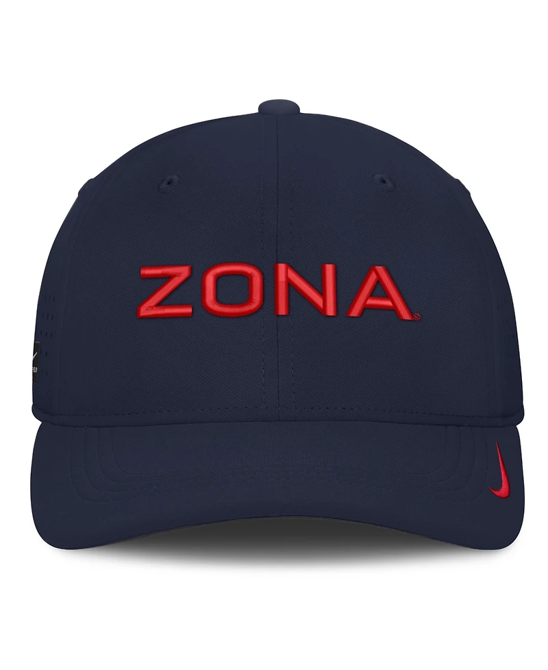 Nike Men's Navy Arizona Wildcats Gameday Aerobill Swooshflex Dri-fit Hat