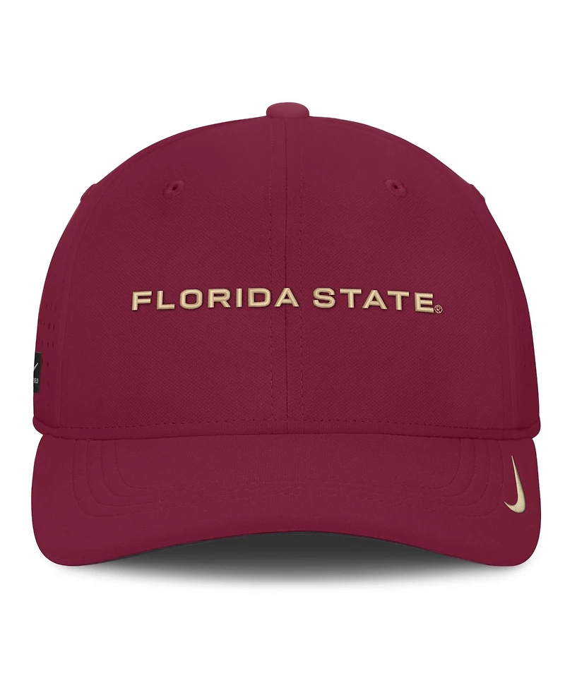 Nike Men's Garnet Florida State Seminoles Gameday Aerobill Swooshflex Dri-fit Hat
