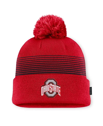 Nike Men's and Women's Scarlet Ohio State Buckeyes 2026 On-Field Cuffed Knit Pom Hat
