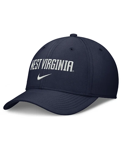 Nike Men's Navy West Virginia Mountaineers Rise On-Field Swoosh Flex Dri-fit Hat