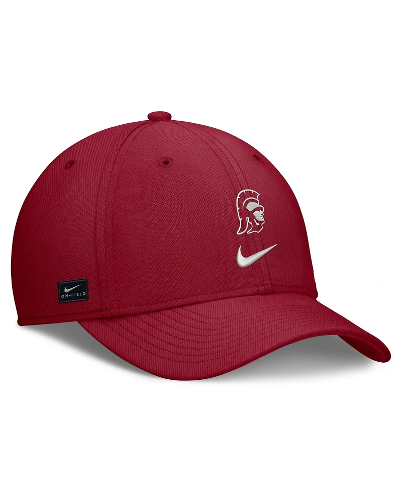 Nike Men's Cardinal Usc Trojans Rise On-Field Swoosh Flex Dri-fit Hat