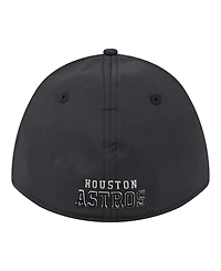 New Era Men's Black Houston Astros Metallic 39THIRTY M-Crown Flex Hat