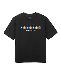 Fisll Men's Black New York Knicks Subway T-Shirt