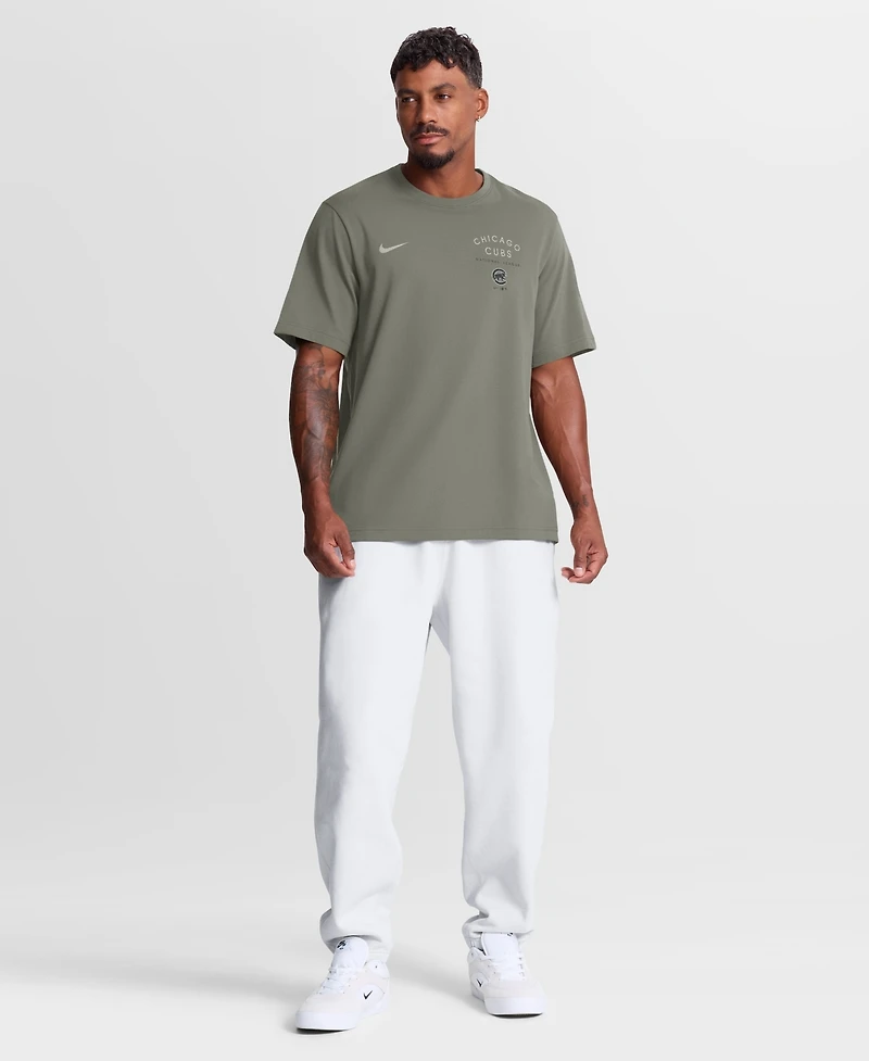 Nike Men's Olive Chicago Cubs Statement Dri-fit Primary T-Shirt