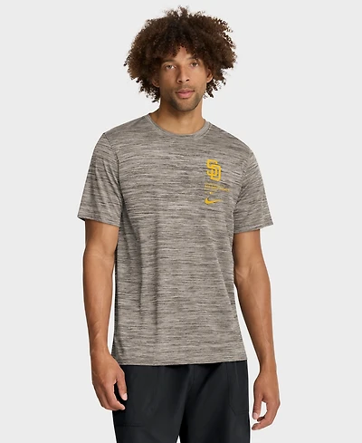 Nike Men's Brown San Diego Padres Velocity Dri-fit T-Shirt