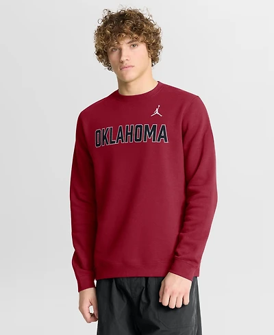 Jordan Men's Crimson Oklahoma Sooners 2026 Sideline Club Sweatshirt