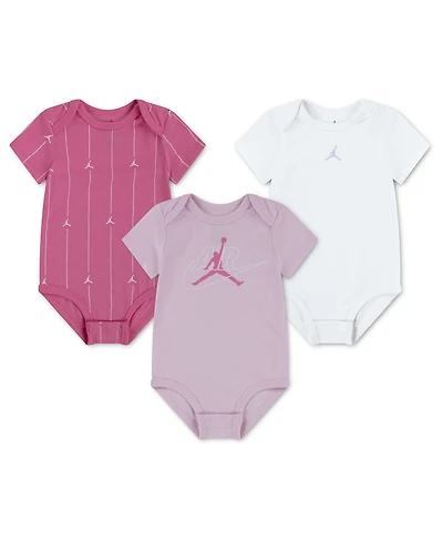 Jordan Baby Boys' and Girls' Neutral Jumpman Air Bodysuits, 3-Pack