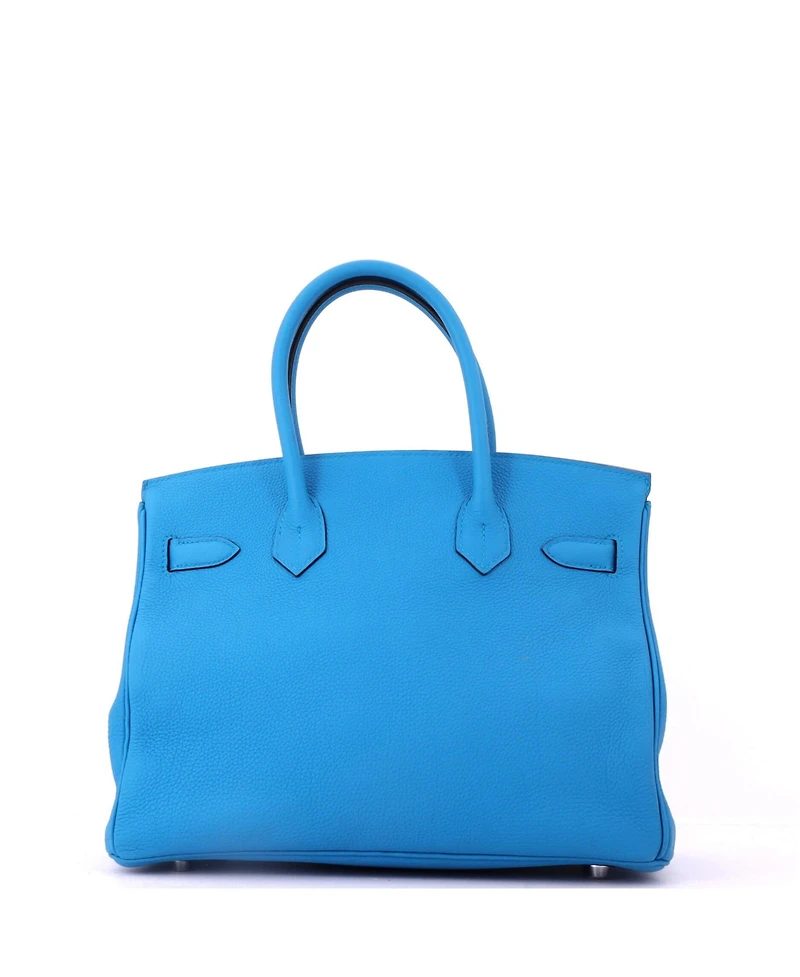 Pre-Owned HERMES Birkin 30 Handbag Verso Togo with Palladium Hardware