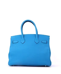 Pre-Owned HERMES Birkin 30 Handbag Verso Togo with Palladium Hardware