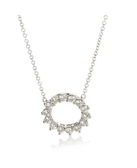 Pre-Owned Tiffany & Co Platinum Diamond Open Circle Pendant