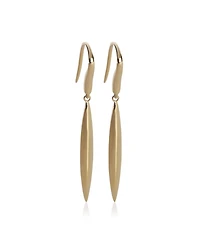 Pre-Owned Tiffany & Co Yellow Gold Feather Drop Earrings