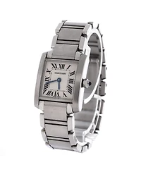 Pre-Owned Cartier Tank Francaise Quartz Watch in Stainless Steel 20mm