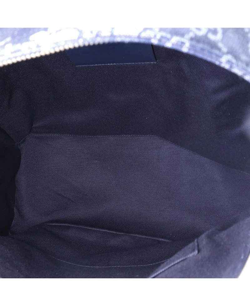 Pre-Owned Gucci Zip Front Pocket Backpack Camouflage Gg Denim