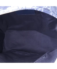 Pre-Owned Gucci Zip Front Pocket Backpack Camouflage Gg Denim