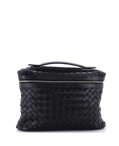 Pre-Owned Bottega Veneta Vanity Case Intrecciato Leather