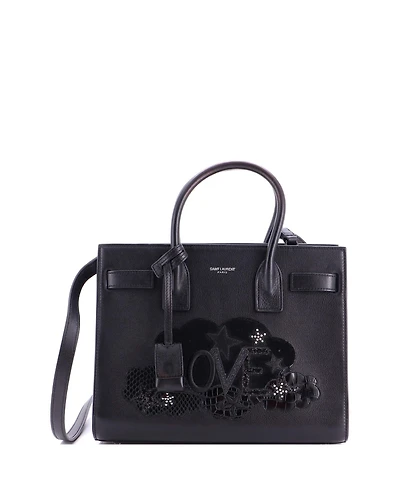 Pre-Owned Saint Laurent Baby Sac de Jour Bag Patchwork Leather