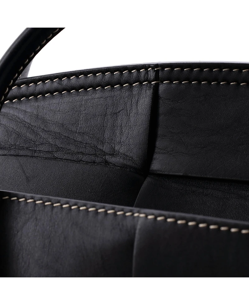 Pre-Owned Bottega Veneta Small Arco Bag Maxi Intrecciato Leather