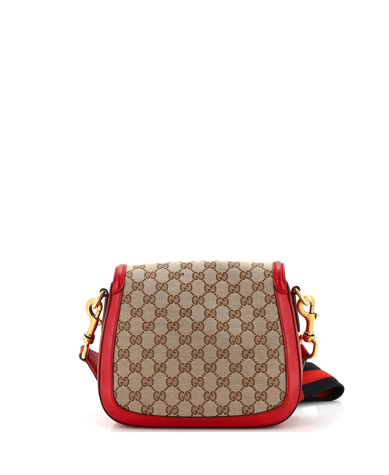 Pre-Owned Gucci Medium Lady Web Shoulder Bag Gg Canvas