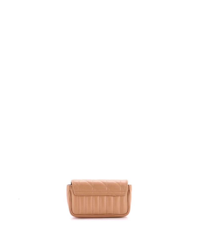 Pre-Owned Gucci Super Mini Gg Marmont Flap Bag Mixed Matelasse Leather
